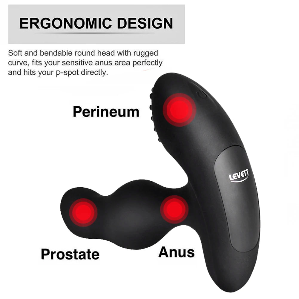 Male Prostate Massager Vibrator Wireless Remote Anal Butt Plug Stimulator Vibrtaors Sex Toys For Man Medical Silicone Waterproof