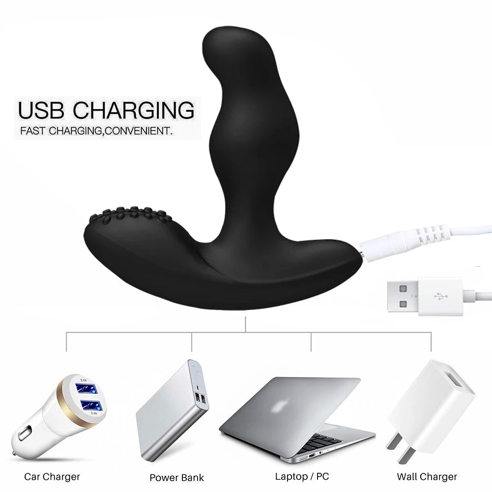 Male Prostate Massager Vibrator Wireless Remote Anal Butt Plug Stimulator Vibrtaors Sex Toys For Man Medical Silicone Waterproof