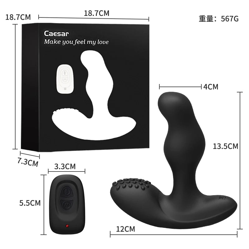 Male Prostate Massager Vibrator Wireless Remote Anal Butt Plug Stimulator Vibrtaors Sex Toys For Man Medical Silicone Waterproof