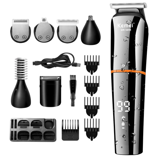 Kemei Multigroom - Maquinilla de afeitar waterproof 6 en 1