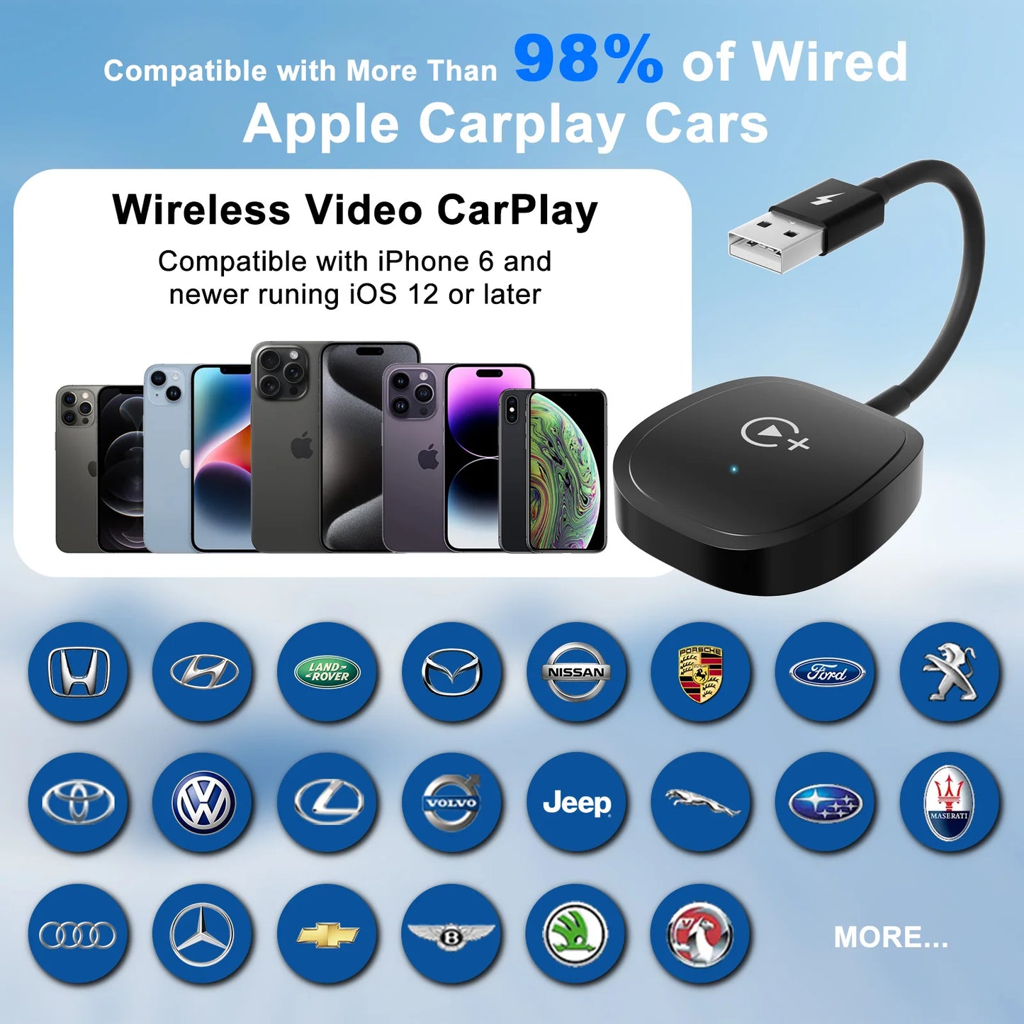 StreamDrive Wireless Video Carplay Adapter