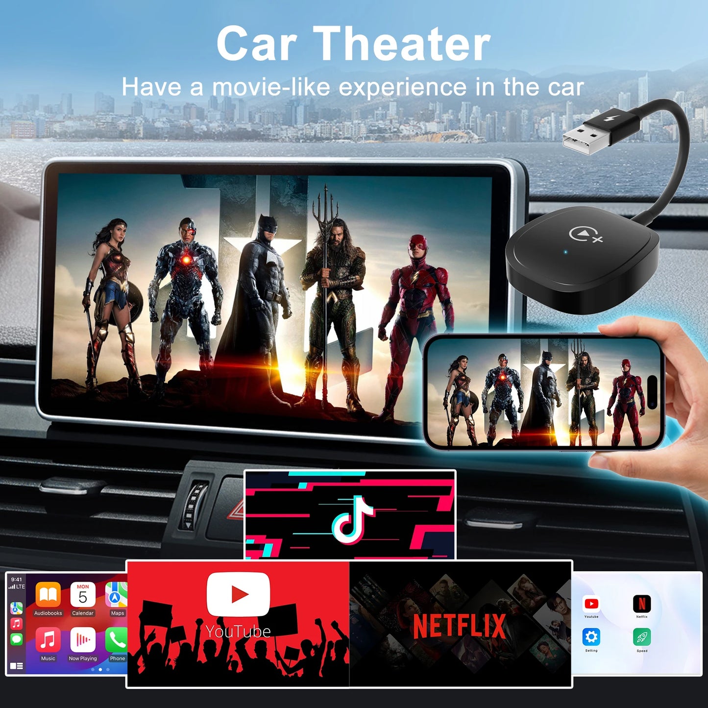 StreamDrive Wireless Video Carplay Adapter