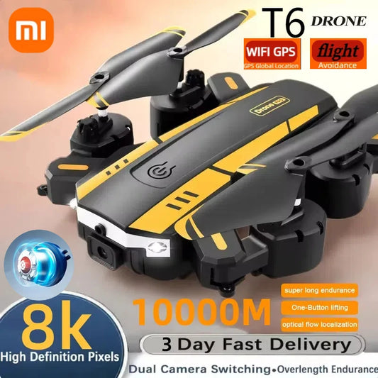 Xiaomi T6 Drone 8k Profesional 4K HD GPS